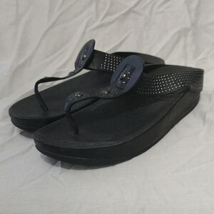 Fitflop black Boho Leather Sz 9